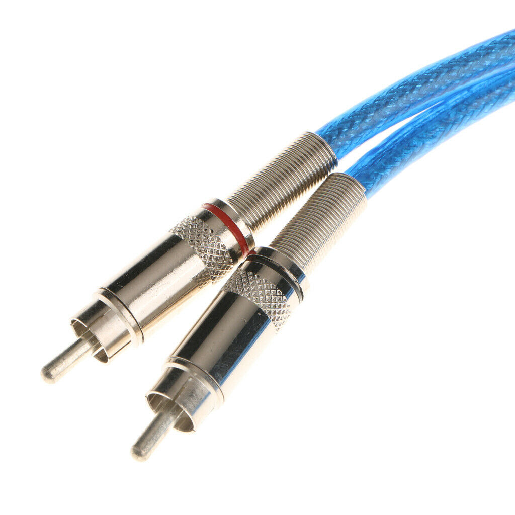 Dual RCA to RCA Audio Video AV Cable DVD VCR Stereo Audio Cable 1 Meter