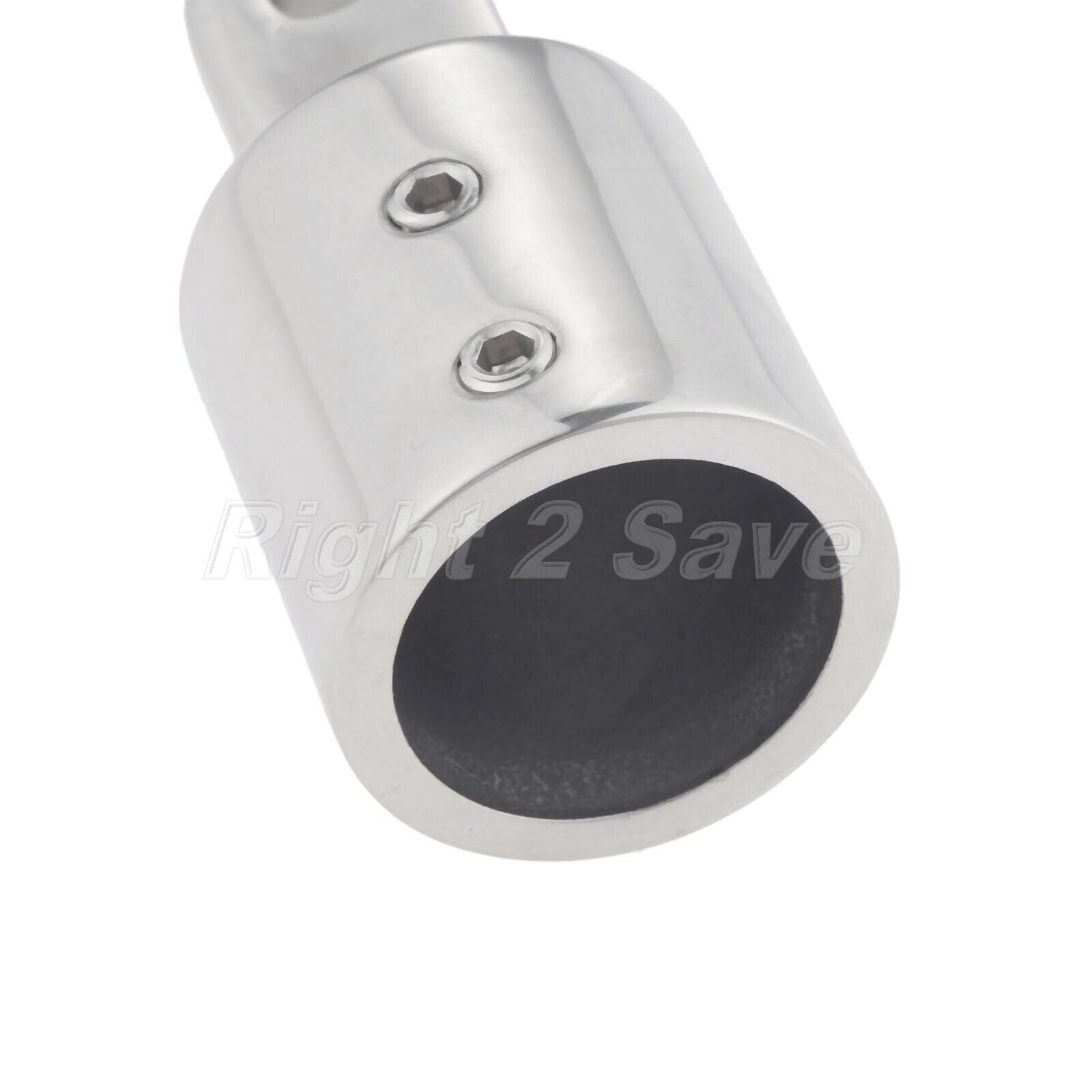 2Pcs Bimini Eye End Top Caps 316 Stainless Polished Hardware Marine for 1" Tube