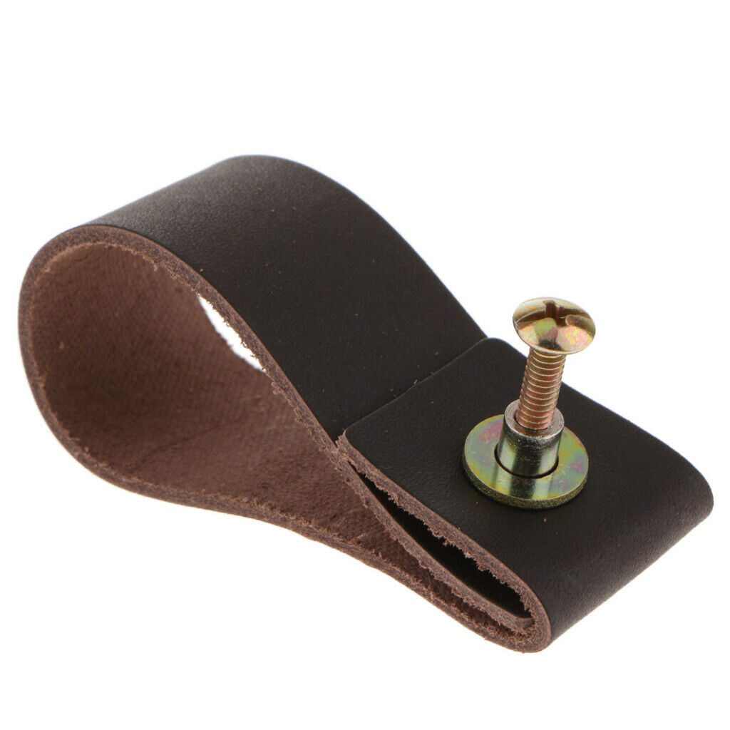 Luggage Handle Cabinet Closet Door Pull Handle for Dresser Drawer Dark Brown