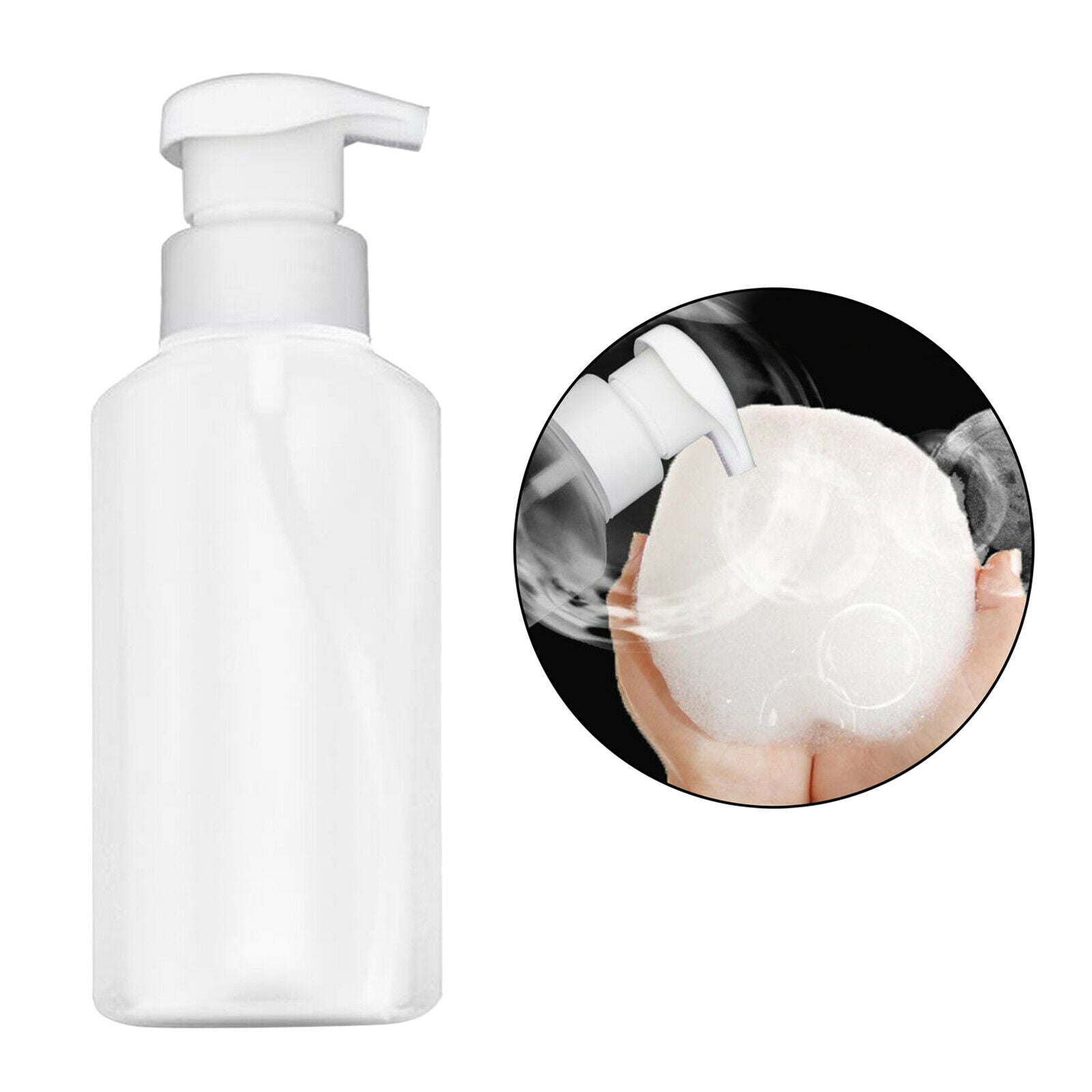 Plastic Foam Bottle Soap Shampoo Dispenser Diffuser for Travel Leak Press