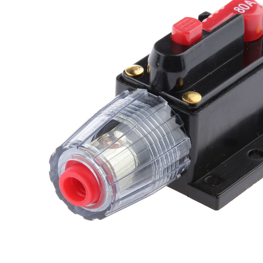 3 Pieces 80A Manual Reset Circuit Breaker Manual Reset Switch Car Universal