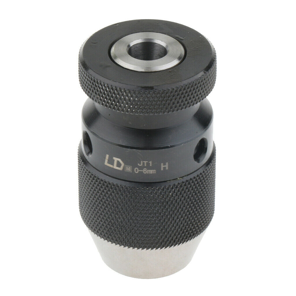 Premium Tungsten Steel Keyless Drill Chuck Self-Tighten 0-6mm 1/4 inch JT1