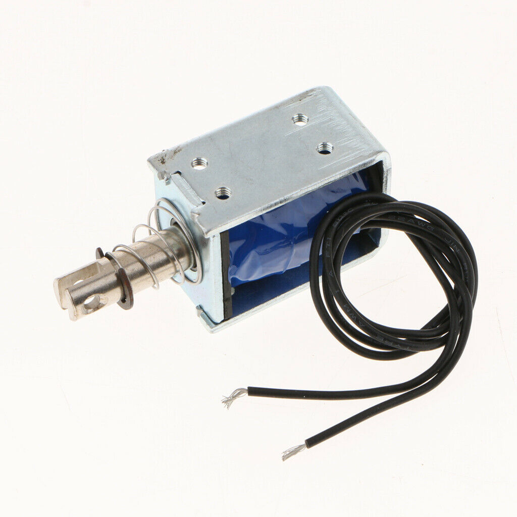 2Pcs DC With Push Pull Solenoid Bolt Locks Automatically 24V