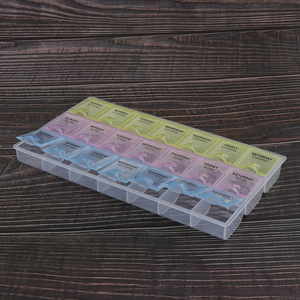 Component box Grids Plastic Clear Parts Container