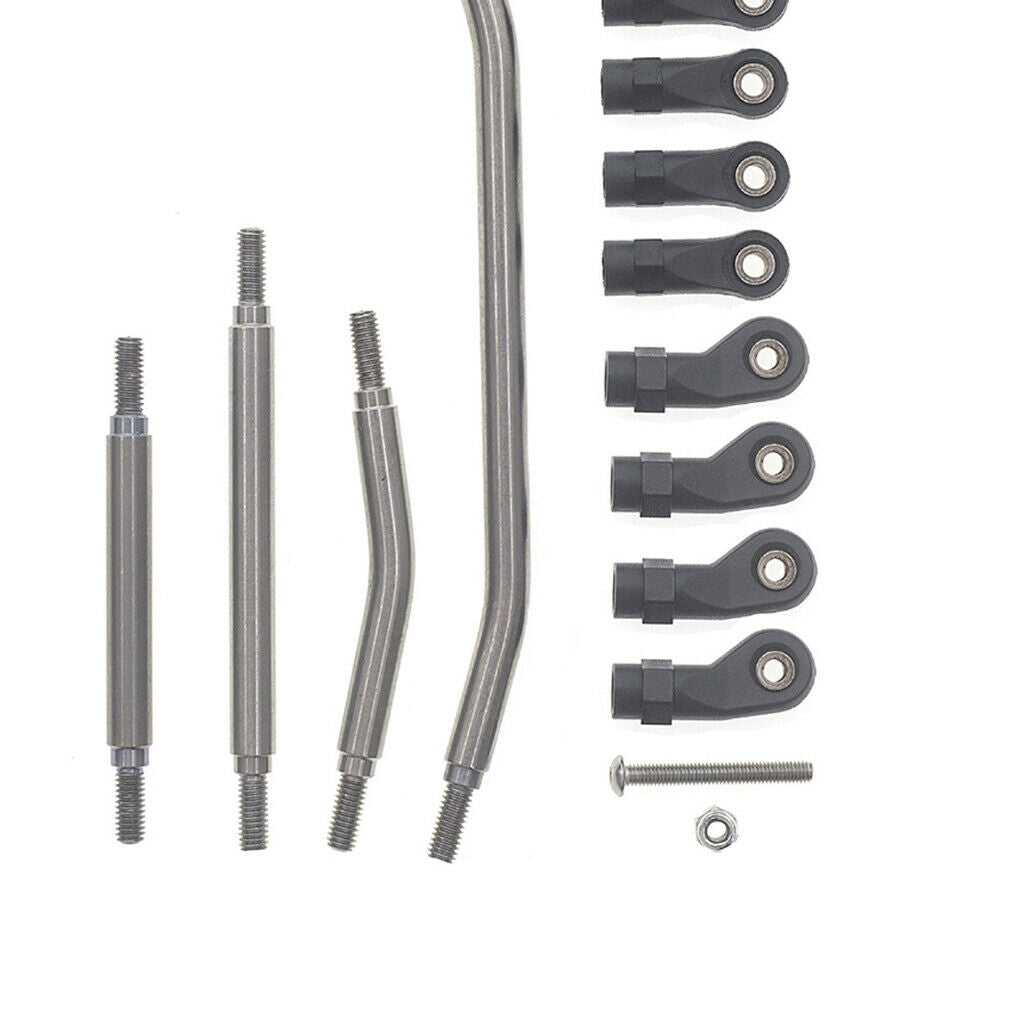 4Pcs 1/10 Metal M4 Steering Links Kit for Redcat GEN8 Crawler Upgrade Parts