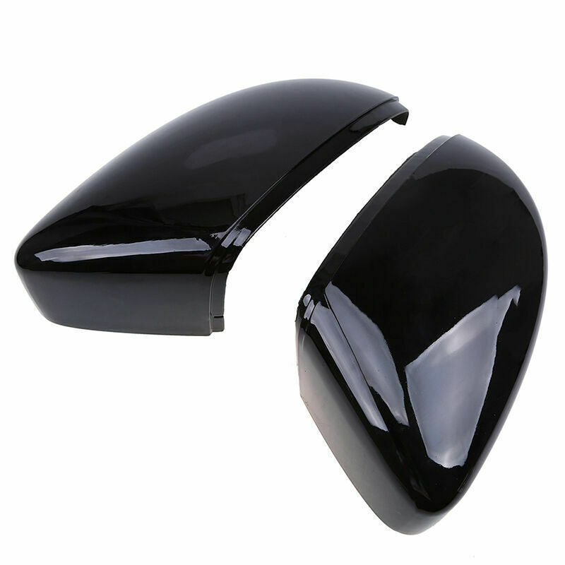 Pair Rearview Wing Door Side Mirror Covers Caps Housing Cover Fits VW 2009-2017