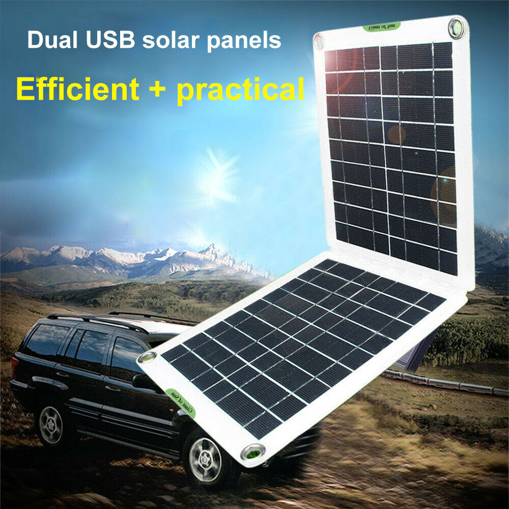 60W Foldable Solar Panel Sets 18/12/5V Solar Power Phone Charger with Dual USB