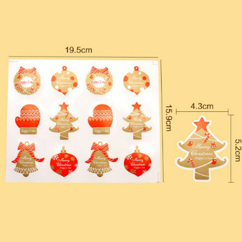 Baking Seal Christmas Stickers DIY Cake Packaging Office School Suppli.l8