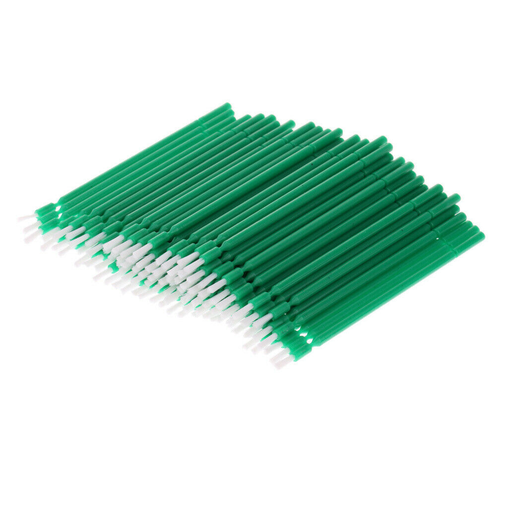 100 Pieces Green Dental Disposable Micro Applicator Brush Practical 4