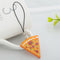 Pizza Pendant Keychain Keyring Best Friends Bag Key Ring Jewelry Tt