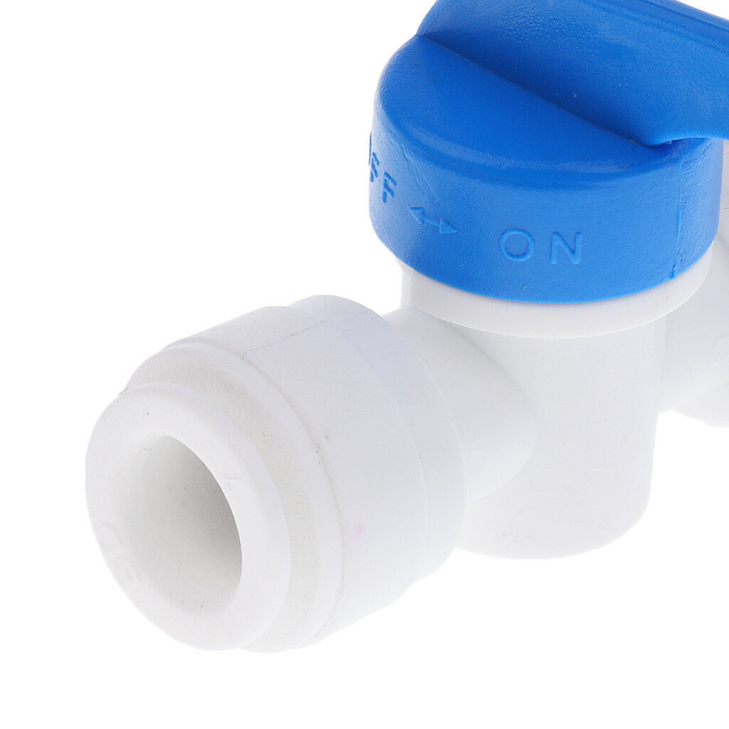 5Pcs 3/8" Inline ball Valve Push Fit Filter for RO Water Reverse Osmosis
