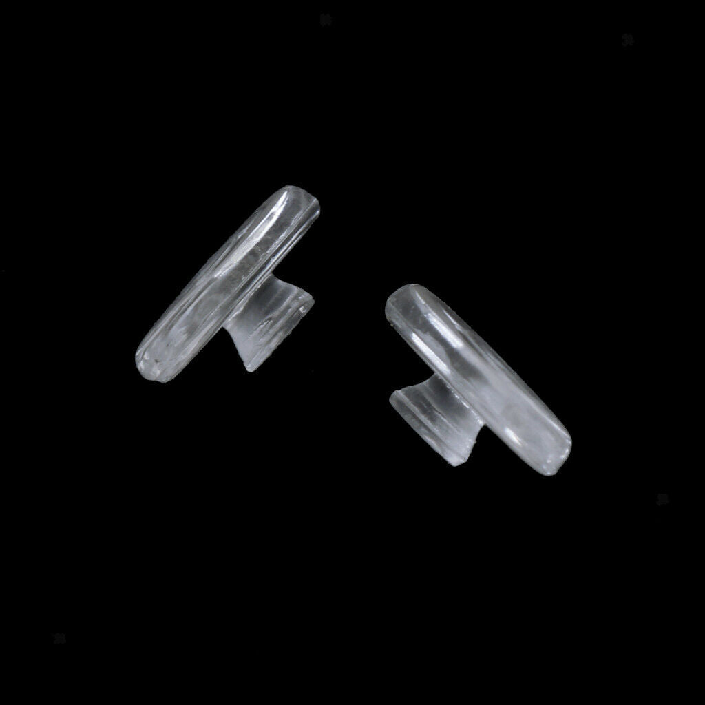 25 Pairs Oval Shape Silicone Eyeglass Eyewear Push in Nose Pads
