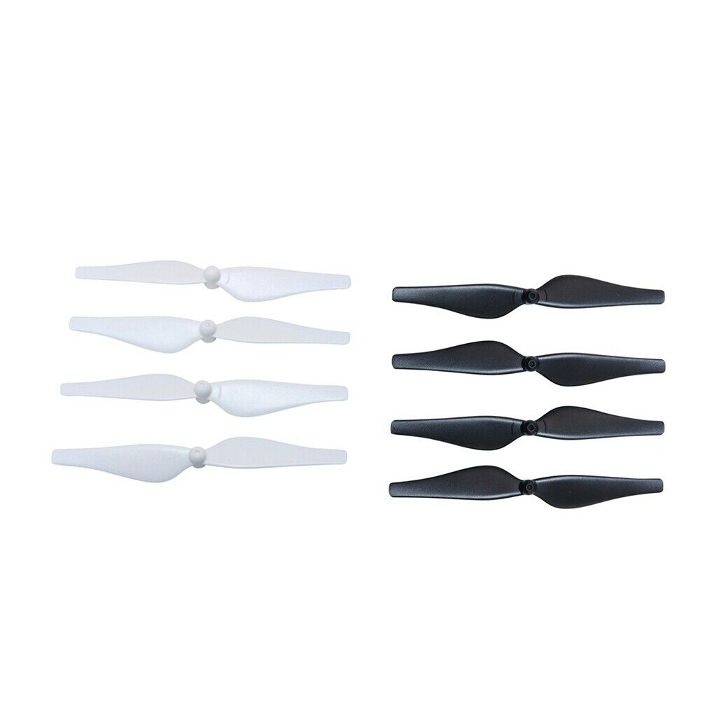 4 Pairs Durable Propeller Props for DJI TELLO Drone Spare Parts, White+Black