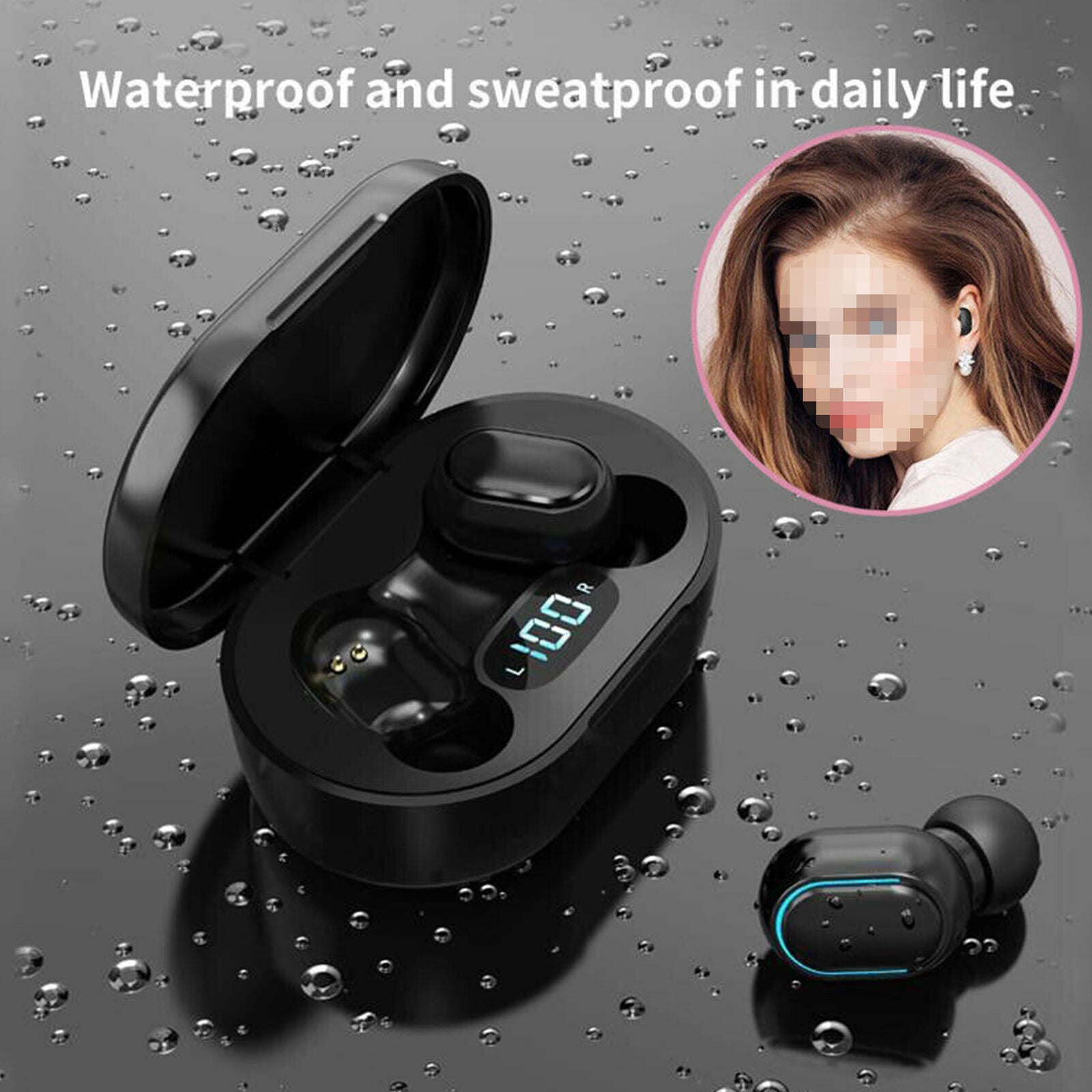 Wireless Bluetooth 5.0 Earphones Headphones Mini Earbuds Waterproof Headset New