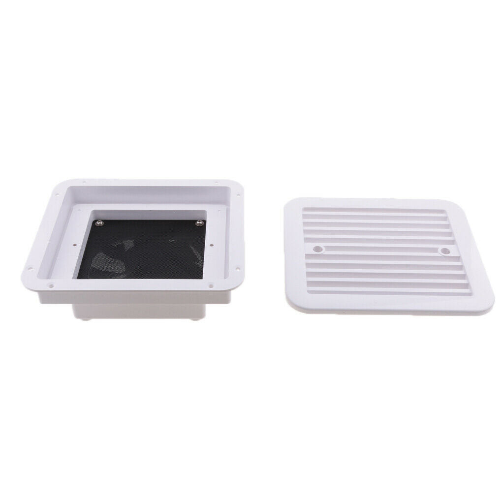 2 x Universal 12V RV Trailer Side Air Vent Exhaust Fan No Noise