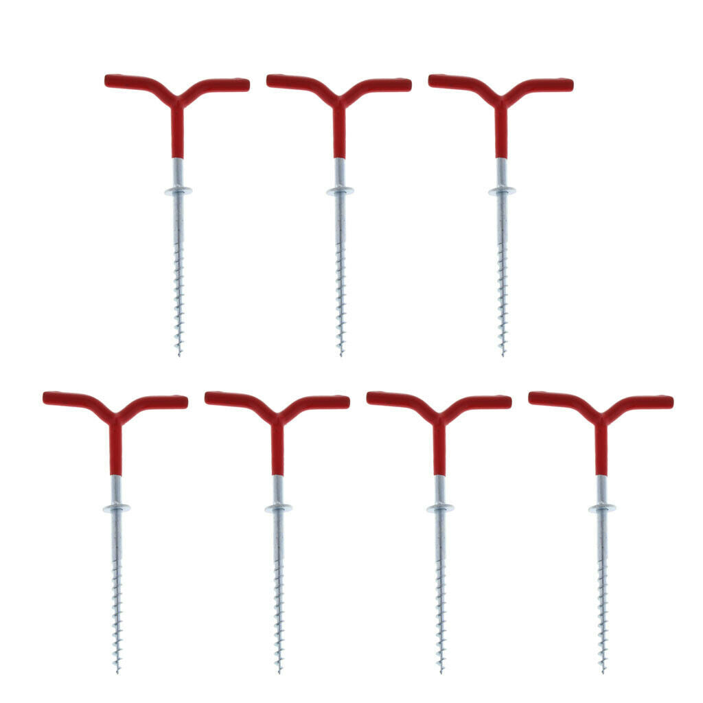 Lots 7 Stainless Steel Ice Fishing Tent Nails Ice Nail Tent Pegs Fixed Nail