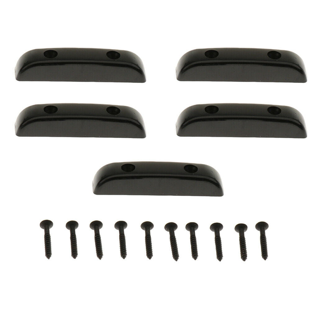 5 Pcs Metal Thumb Rest Tug Bar Finger Rest Pull For Bass Guitar Accessories