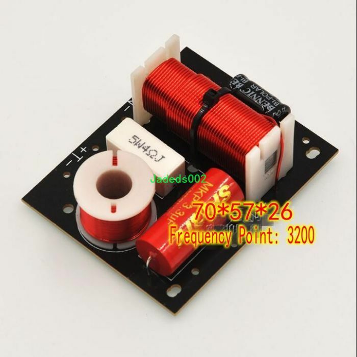 1pcs ES302 2-Way Speaker divider Audio crossover Treble bass audio splitter