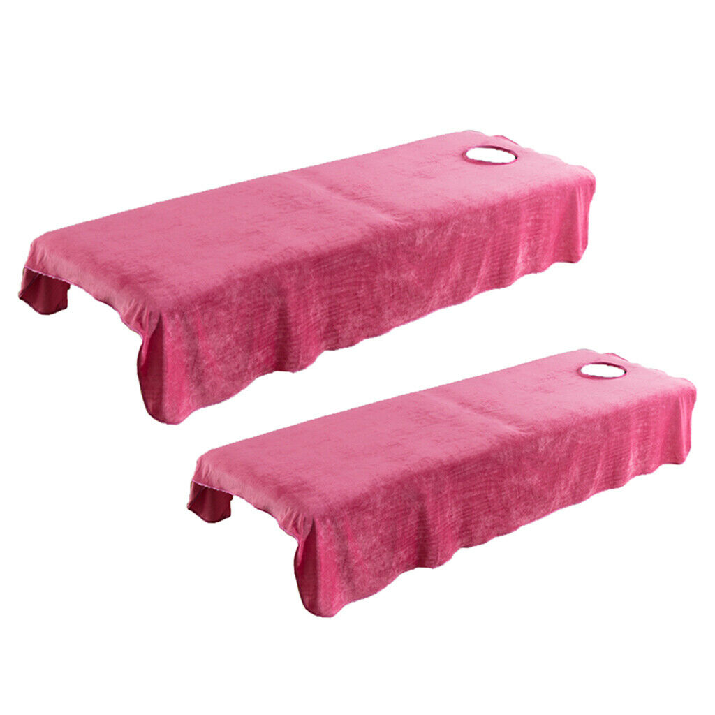 2pcs/set Soft Massage Table Sheets Cosmetic spa Bed Covers for Beauty Salon