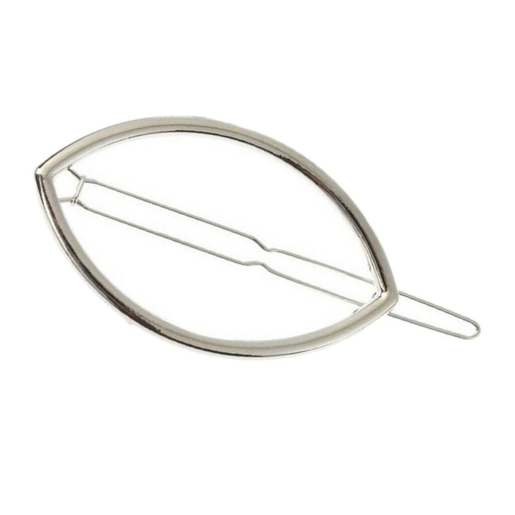 2x Fashion Geometric Hairpin Clip Hair Snap Clamp Womens Girls Headwear