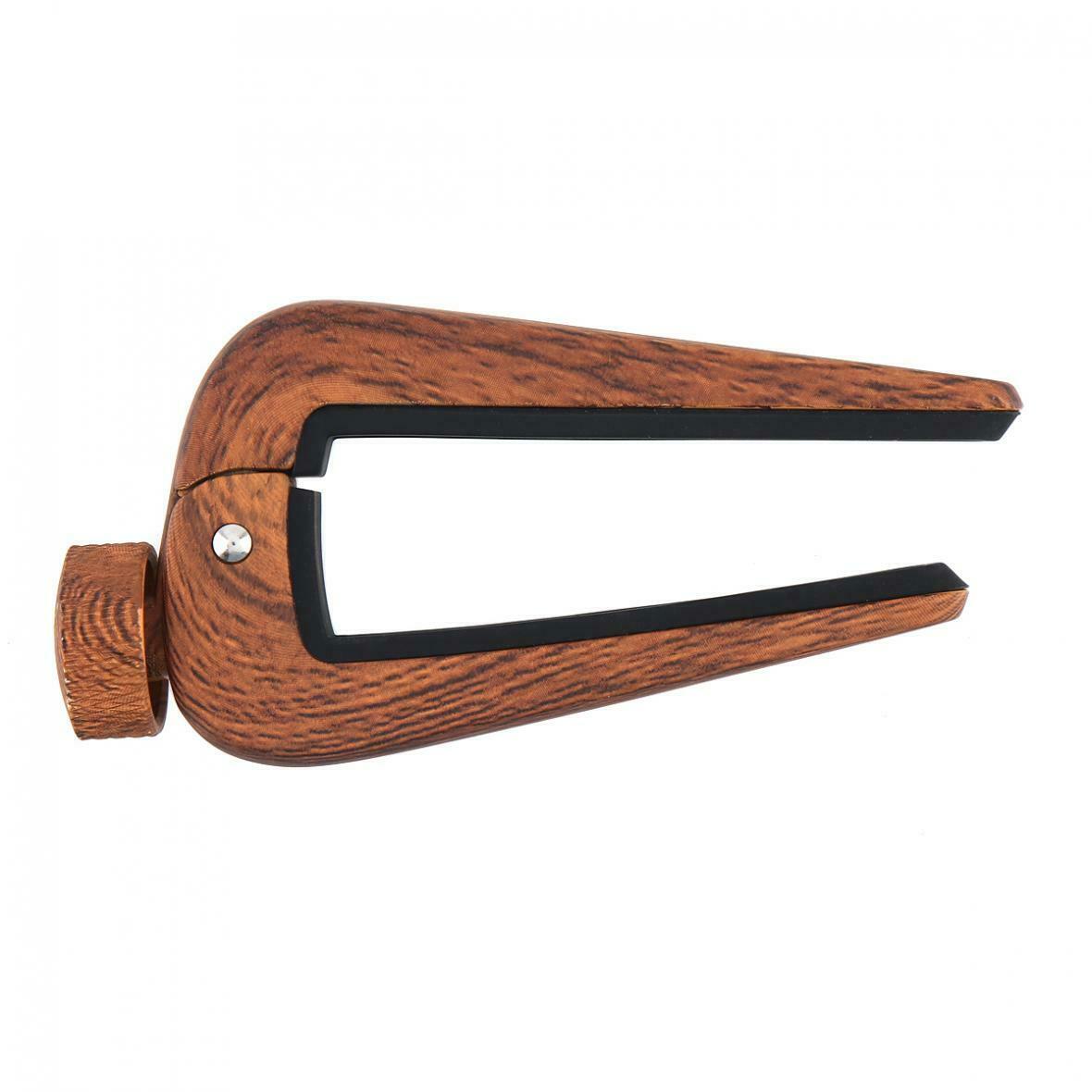 Wood Grain Adjustable Zinc Alloy Capo for Acoustic Classical Guitar & Uklele
