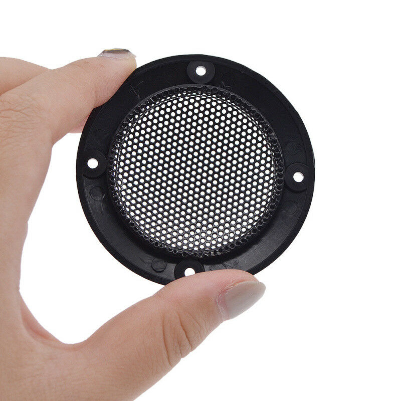 2 Pcs 2" Metal Car Tweeter Audio Speaker Cover Case Holder with Screw Video Part