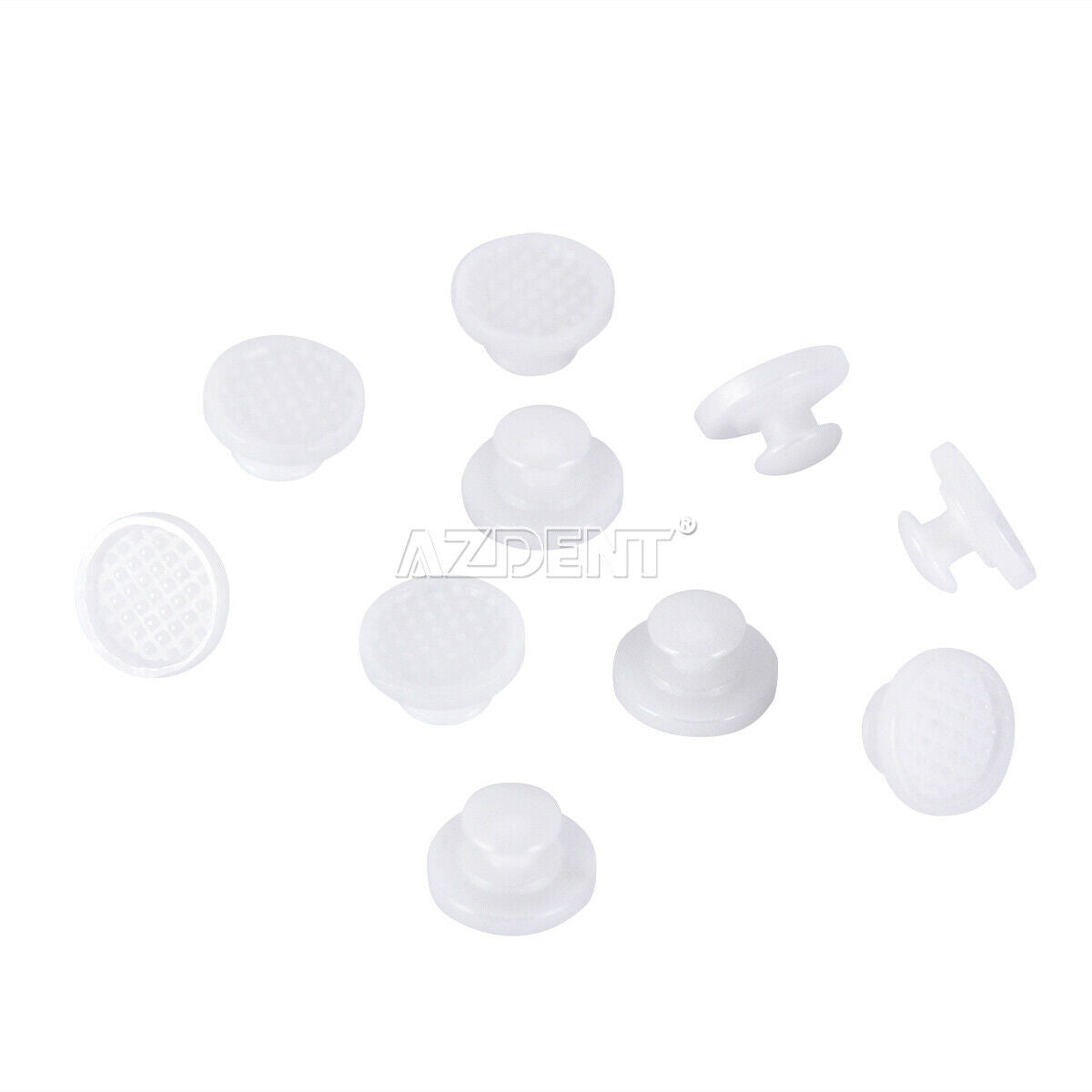 10 X Dental Orthodontic Composite Ceramic Lingual Buttons Bondable Round Base