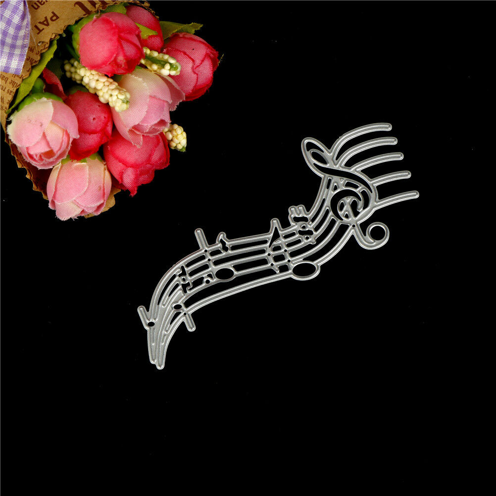 Metal Music Notes Cutting Dies Template Scrapbook Embossing Paper Card Alb.l8