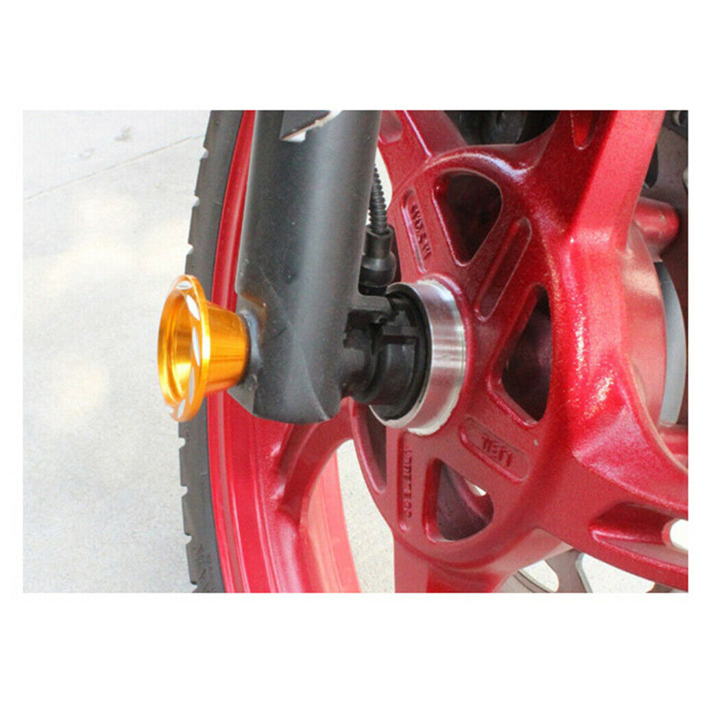 Motorcycle Front Fork Decoration Cup Wheel Drop Resistance Holder  Blue