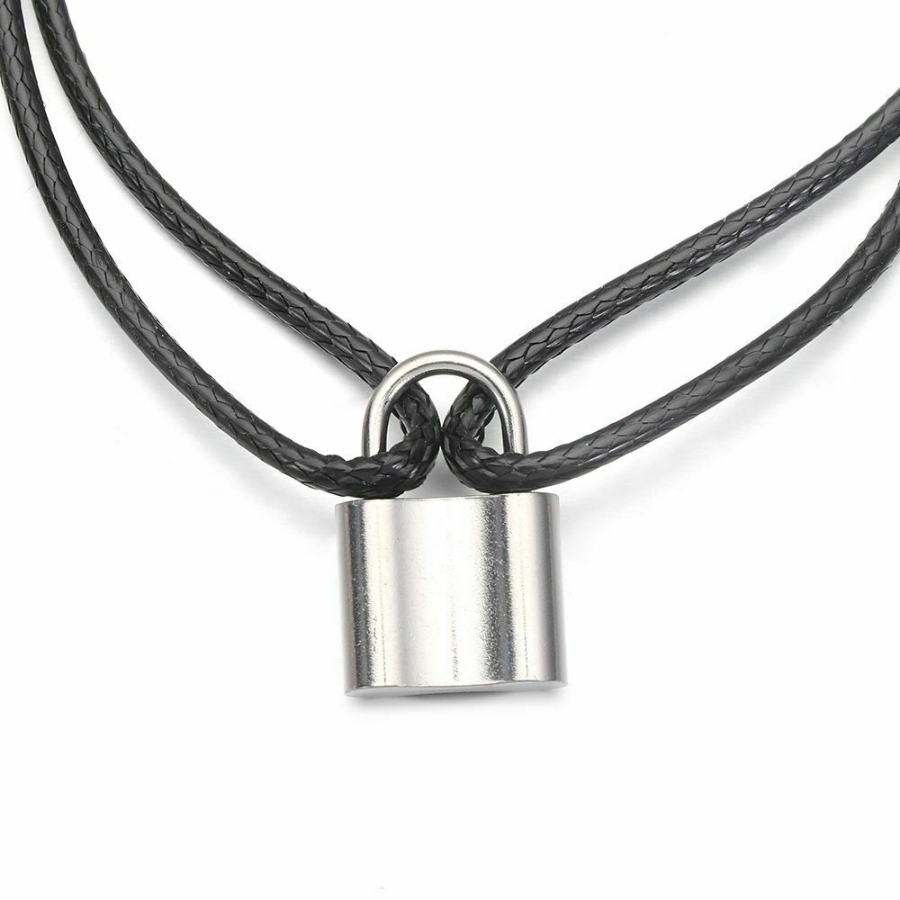 Jewelry Accessories Minimalist Chunky Punk Bangle Gothic Hip Hop Lock Bracelet