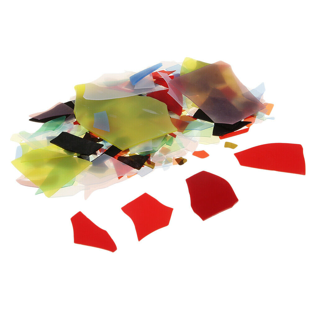Prettyia56G DICHROIC GLASS SCRAP FUSIBLE COE 90 FUSING GLASS FOR DIY JEWELRY
