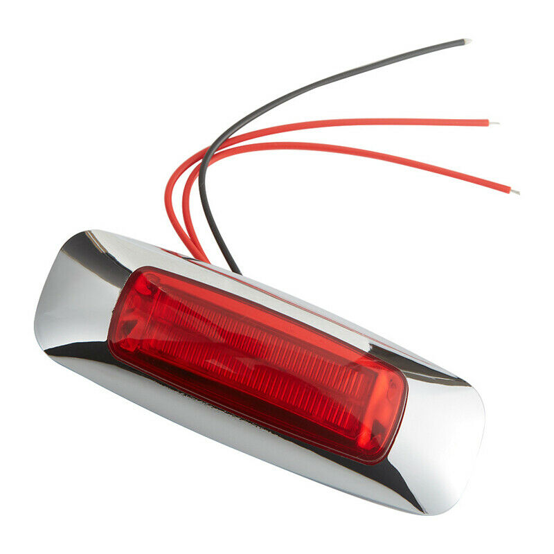 2x Truck Trailer Side 8LED Signal Lamp Extension Indicator Brake Light Red Amber