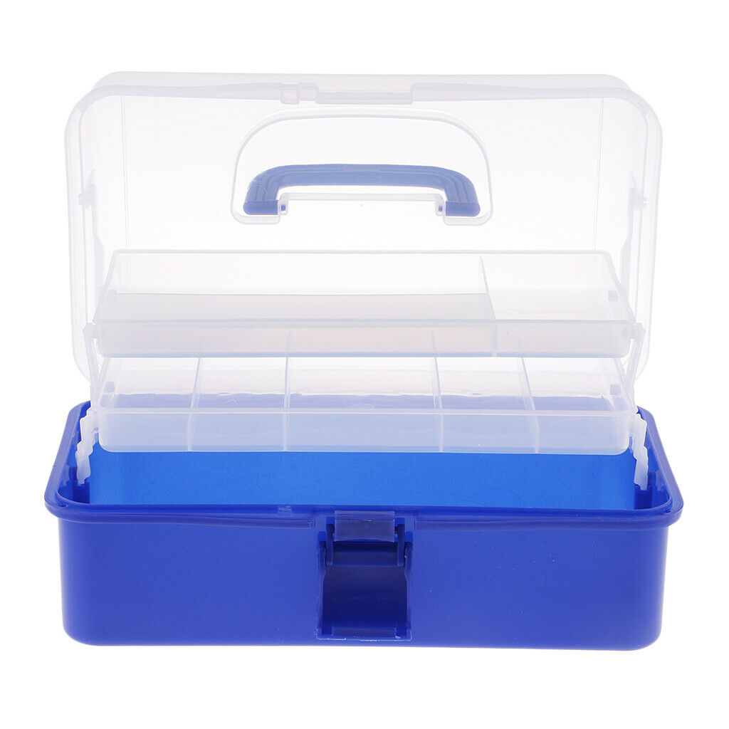 Multi Purpose Plastic Art Supply Tool Box Hobby Craft Storage Case Container