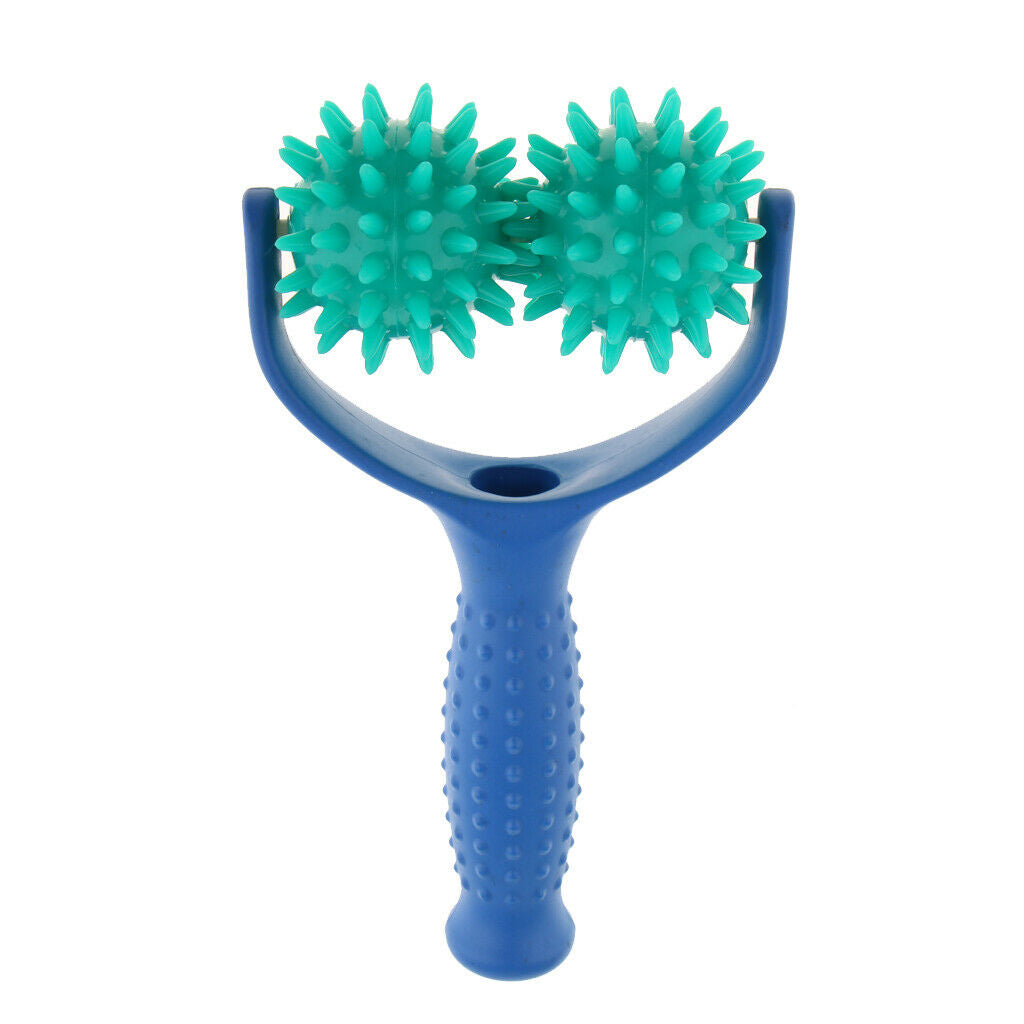 Plastic Y Shape Spiky Massaging Rolling Ball Foot Back Massager Roller