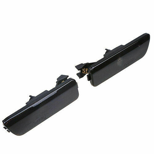 2PCS Black Bumper Side Marker Light Lamp For VW Volkswagen Golf Jetta MK4 99-05