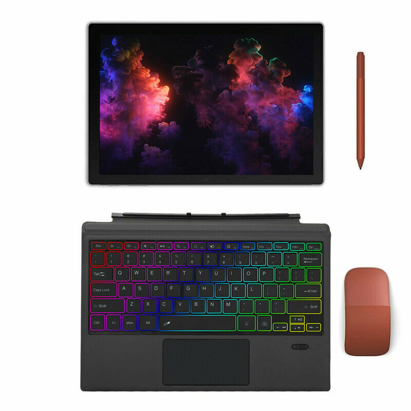 7 Color Wireless Cover Magnetic Keyboard for Microsoft Surface Pro 3/4/5/6/7