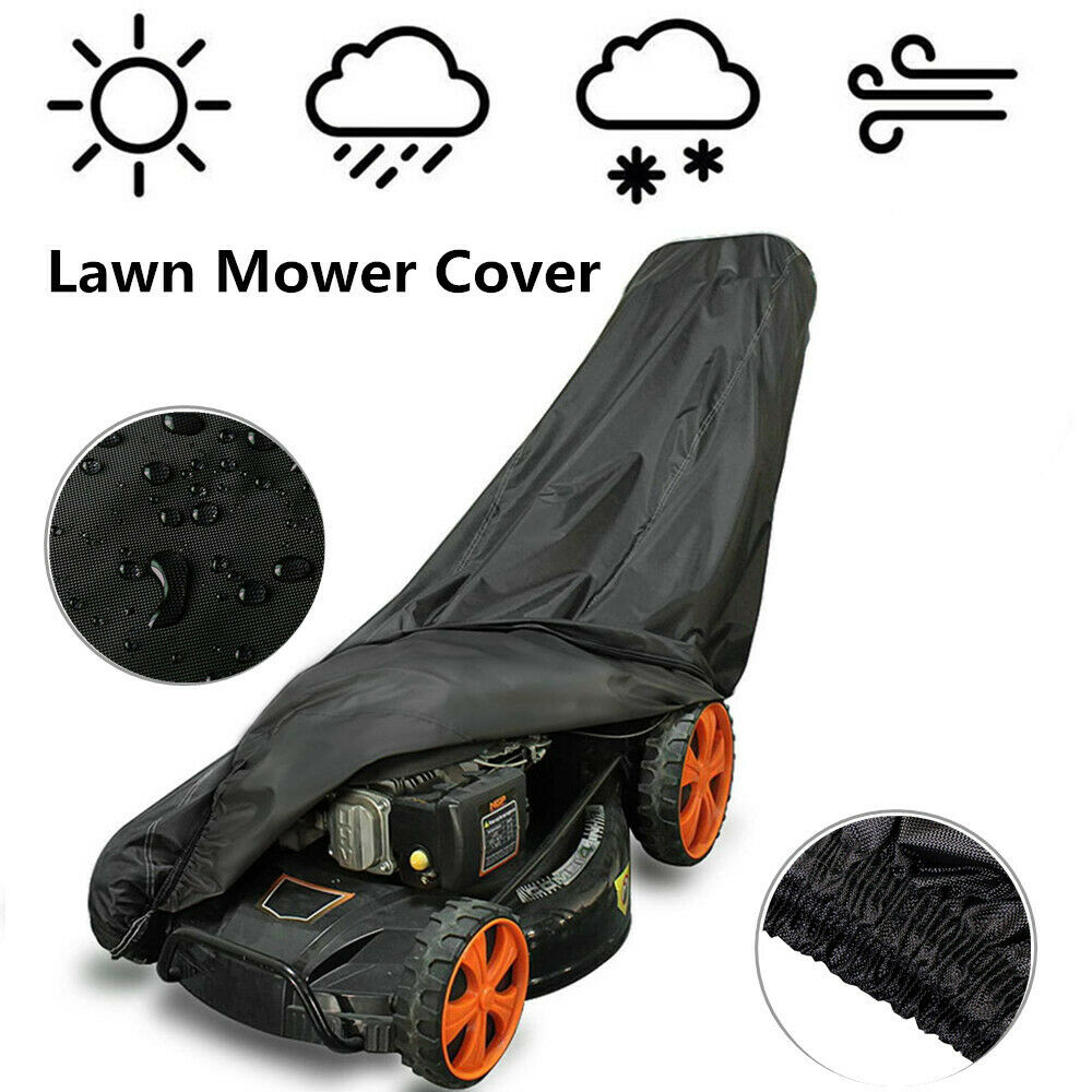 Lawnmower Cover Waterproof Lawn Mower Walk Behind Storage Dustproof 210D Oxford
