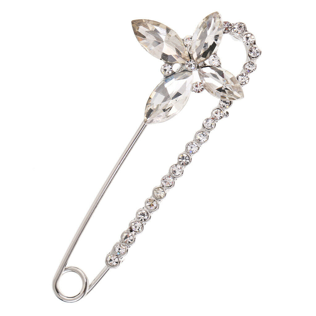 2pcs Safety Brooch Pin Fastening Clip Sewing Kilt Scarf Holder Women Decorations