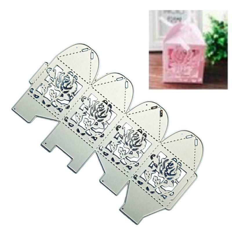 Christmas Rose Box Metal Cutting Dies Stencil DIY Scrapbooking Album Paper Card