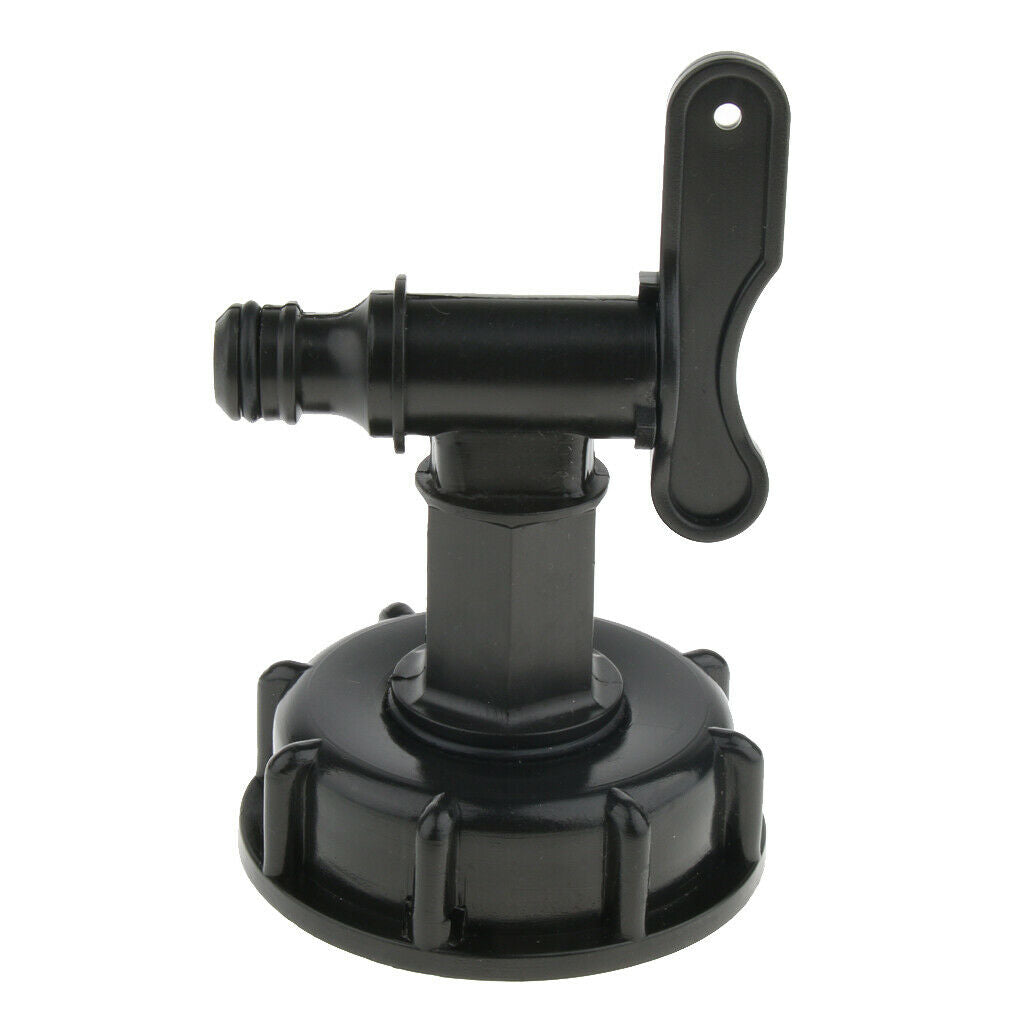 Premium Plastic IBC Tote Tank Hose Fitting Adapter with Faucet Switch Tap