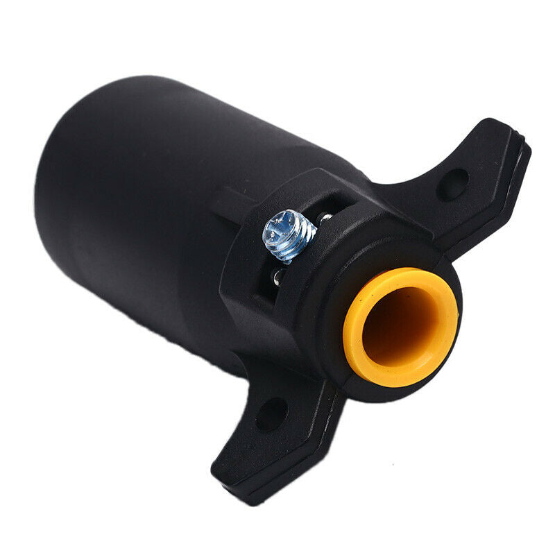 7 Way Round RV Style Trailer Light Plug Connector Adaptor Camper Boat Car Td Kt