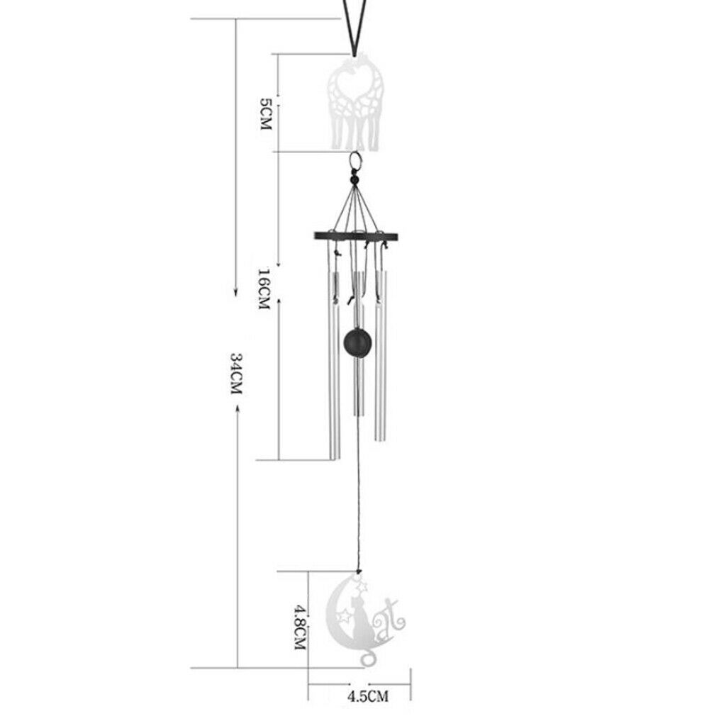Wind Chimes Decorative Outdoor Garden Accent Home Garden Backyard Patio