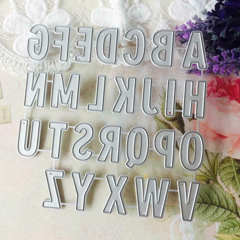 Alphabet Metal Cutting Dies Stencil DIY Scrapbooking Embossing Paper Card Decor