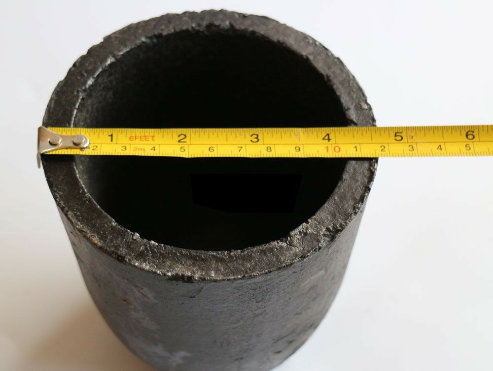 5kg Casting Clay Graphite Crucibles Refining Melting Copper Aluminium Brass ect