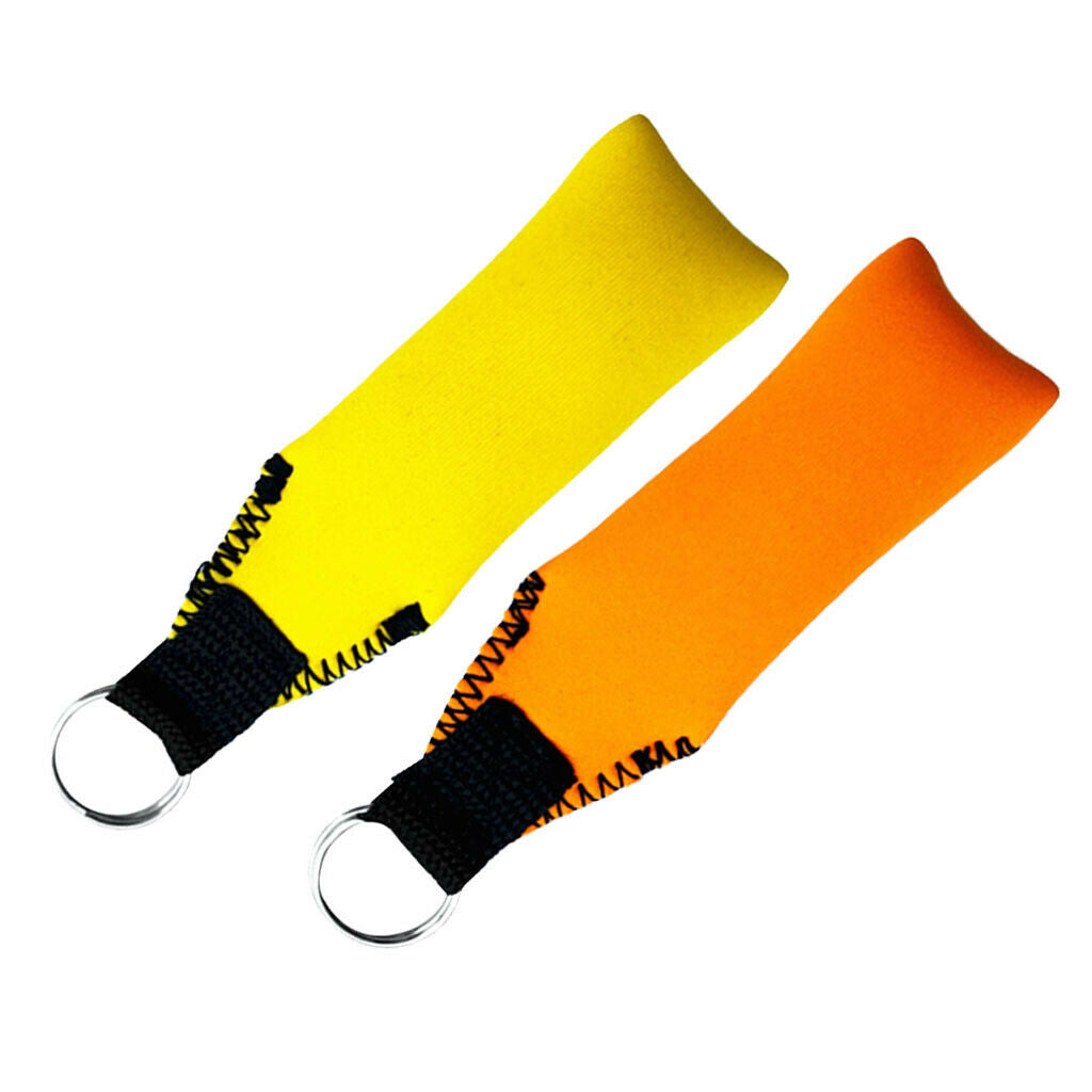 2x New Rectangle Floating Keyring Key Holder for Boating Yachting Kayaking