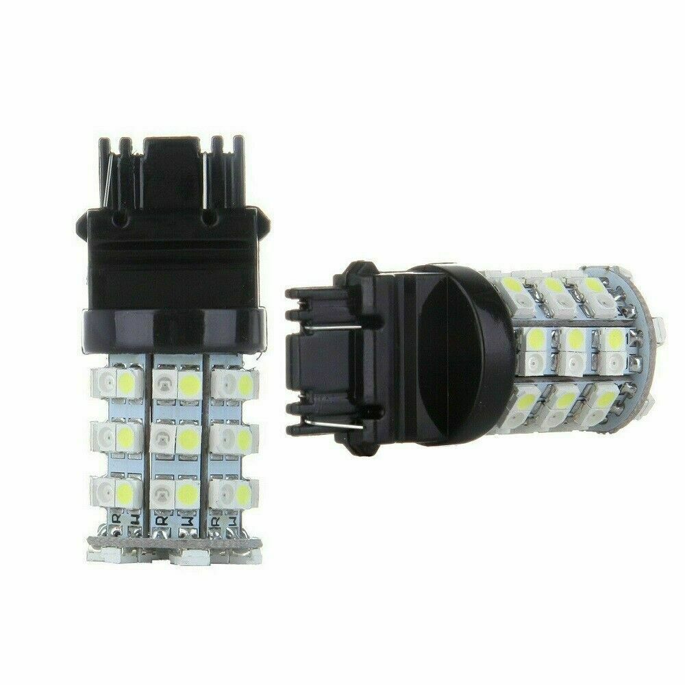 2X 3157 SMD LED Turn Signal Lights Bulbs White Amber Switchback Lamp Dual Color