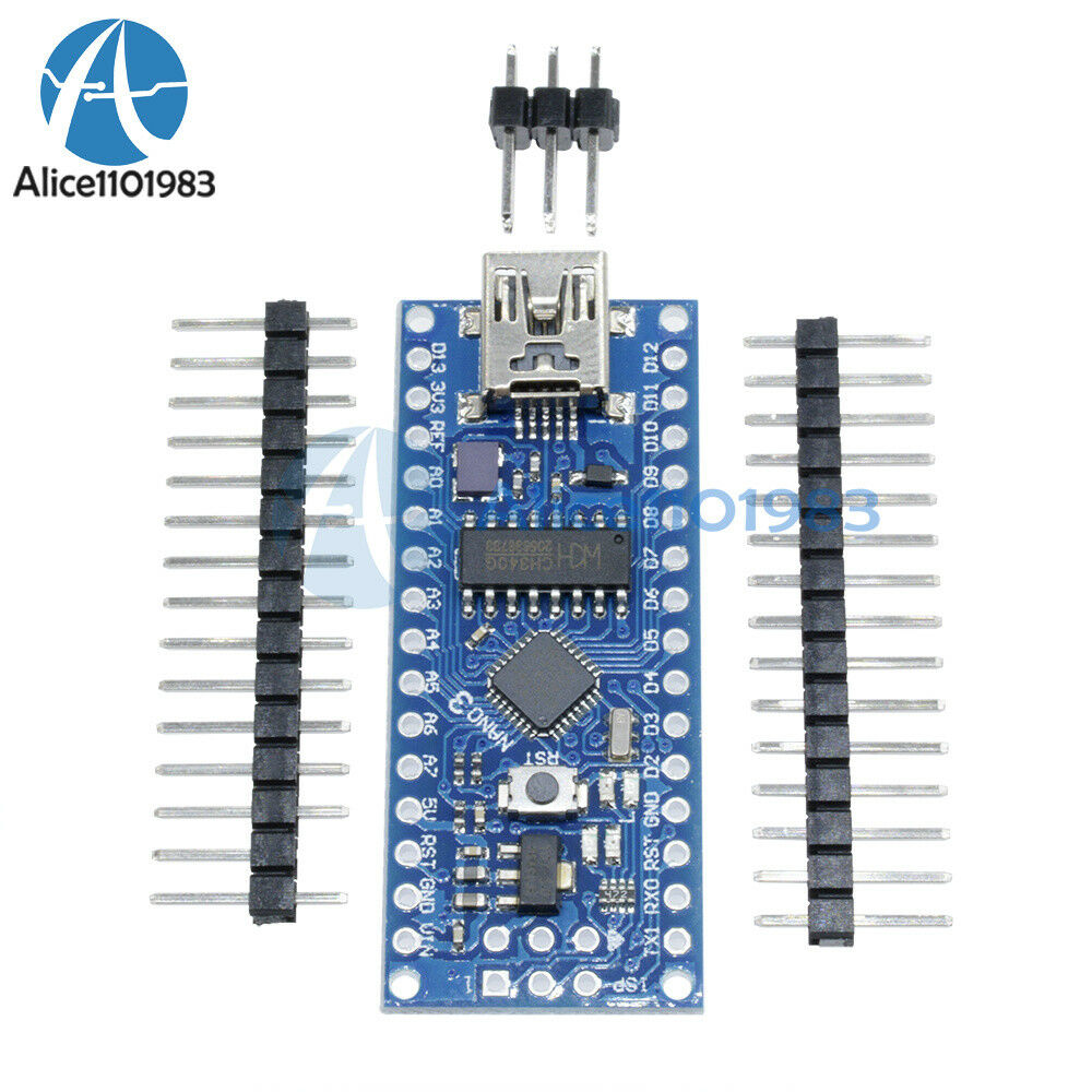 2PCS USB CH340G Nano V3.0 ATmega168 16M 5V Mini-controller For Arduino