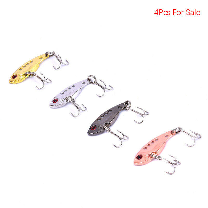 4pcs/lot Metal Fishing Lure VIB 3.5cm/3.5g Bass Artificial Hard Bait Cicada L.DD