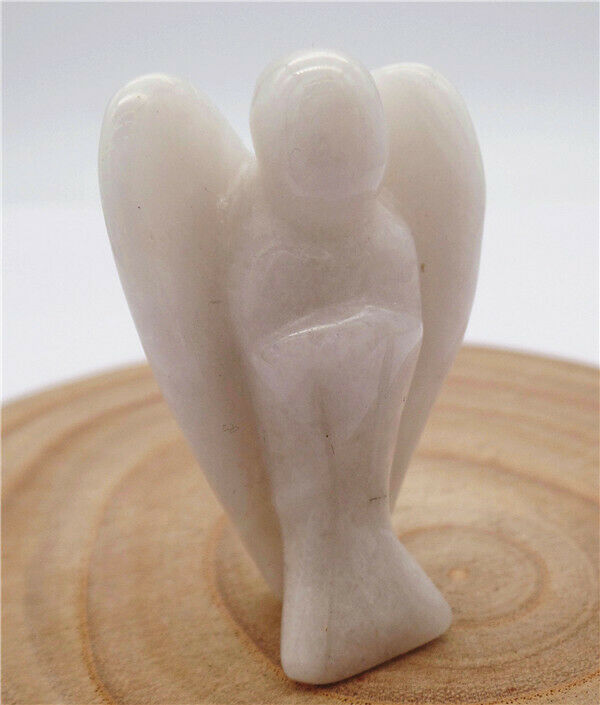 51x30x19mm Natural Aventurine Carved Angel Statue Healing Home Decoration HH8112