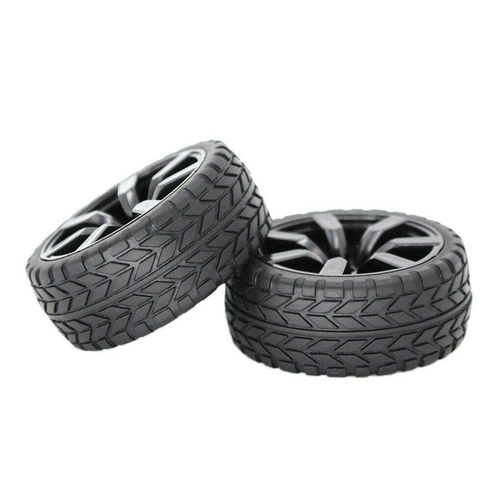 Rubber RC Tire 10 on road RC Tires for 1:10 Scale On-road Car Accessories